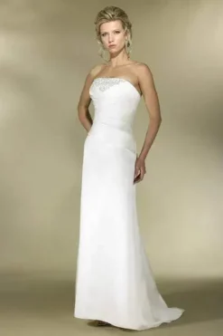 Alexia Designs - IB02 Beaded Strapless Pleated Bridal Dress