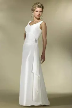 Alexia Designs - IB03 Pleated V-Neck A-Line Bridal Dress