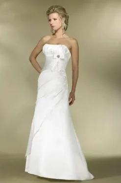 Alexia Designs - IB04 Strapless Pleated A-Line Wedding Dress