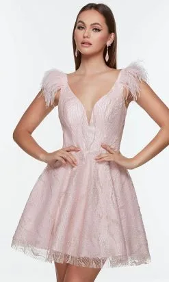Alyce Paris 3100 - Cap Sleeve Glitter Cocktail Dress -Hot Sale WEDDING Store alyce paris 3100 cap sleeve glitter cocktail dress special occasion dress 000 rosewater 30719928434771