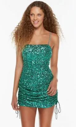 Alyce Paris 4544 - Beaded Strap Ruched Cocktail Dress -Hot Sale WEDDING Store alyce paris 4544 beaded strap ruched cocktail dress special occasion dress 30719100747859