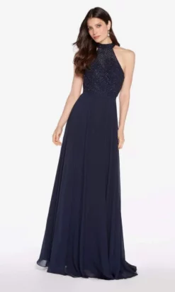 Alyce Paris - 60160 Diamond Lace Bodice High Halter Gown