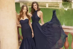 Alyce Paris - 60160 Diamond Lace Bodice High Halter Gown -Hot Sale WEDDING Store alyce paris 60160 diamond lace bodice high halter gown bridesmaid dresses 28942164885587