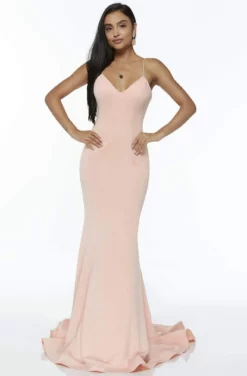 Alyce Paris - 60293 Classy Sleeveless Jersey Mermaid Gown -Hot Sale WEDDING Store alyce paris 60293 classy sleeveless jersey mermaid gown special occasion dress 0 pink 13789355704403