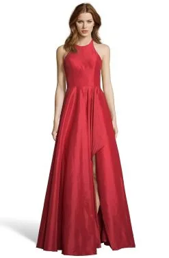 Alyce Paris - 60713 Halter Neckline Shimmering Taffeta High Low Gown -Hot Sale WEDDING Store alyce paris 60713 halter neckline shimmering taffeta high low gown prom dresses 0 red 13810282758227