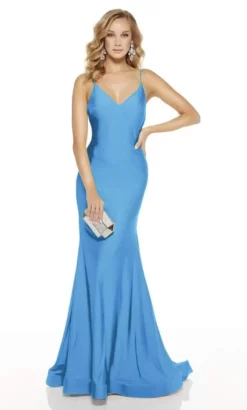 Alyce Paris - 60773 V Neck Spaghetti Strap Open Back Mermaid Gown 19 Alyce Paris - 60773 V Neck Spaghetti Strap Open Back Mermaid Gown -Hot Sale WEDDING Store alyce paris 60773 v neck spaghetti strap open back mermaid gown evening dresses 0 ocean 13810386108499