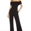 Alyce Paris - 60802 Glitter Jersey Off-Shoulder Jumpsuit