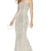 Alyce Paris - 60809 Strapless Sequined Mermaid Dress