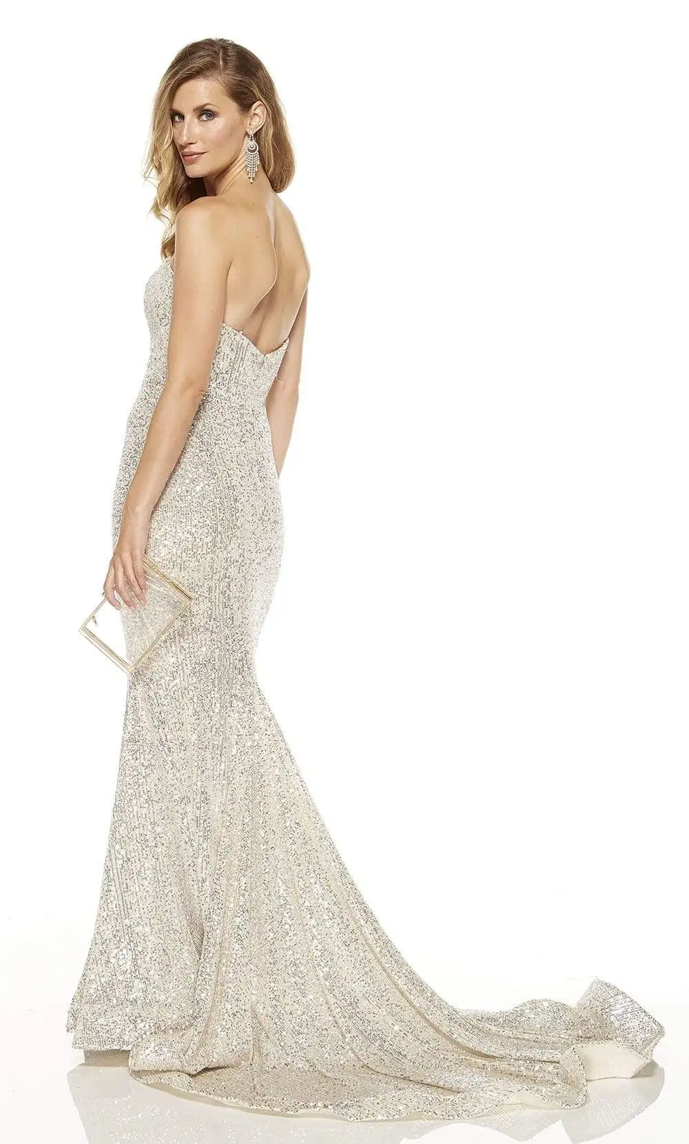 Alyce Paris - 60809 Strapless Sequined Mermaid Dress 2 Alyce Paris - 60809 Strapless Sequined Mermaid Dress - Image 2