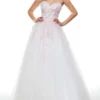 Alyce Paris - 61007 Floral Applique Strapless Tulle Ballgown