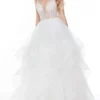 Alyce Paris - 61107 Pearl Beaded Organza A-Line Gown