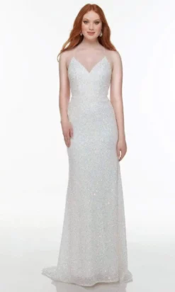 Alyce Paris - 61146 Strappy Back Sequin Gown -Hot Sale WEDDING Store alyce paris 61146 strappy back sequin gown special occasion dress 000 magic opal 29271237230675
