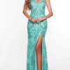 Alyce Paris 61407 - Floral Glittered Evening Gown