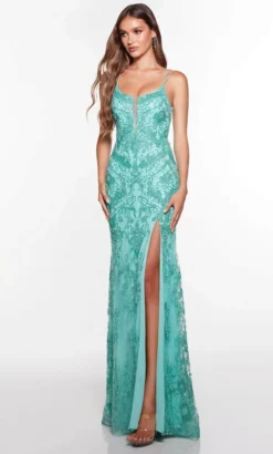 Alyce Paris 61407 - Floral Glittered Evening Gown -Hot Sale WEDDING Store alyce paris 61407 floral glittered evening gown special occasion dress 31977234759763