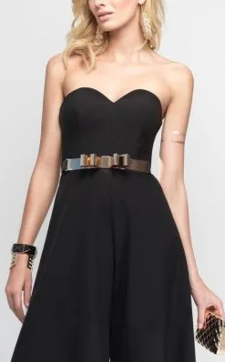 Alyce Paris - Strapless Sweetheart Culotte Jumpsuit 2575 -Hot Sale WEDDING Store alyce paris strapless sweetheart culotte jumpsuit 2575 ccsale 8 navy 5573681840185