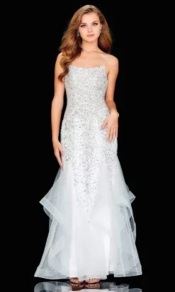 Amarra - 20703 Diamond Beaded Sheath Dress