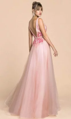 Andrea And Leo A0072 - Peony Embroidered A-Line Prom Dress 11 Andrea And Leo A0072 - Peony Embroidered A-Line Prom Dress -Hot Sale WEDDING Store andrea and leo a0072 peony embroidered a line prom dress special occasion dress 30306023833683