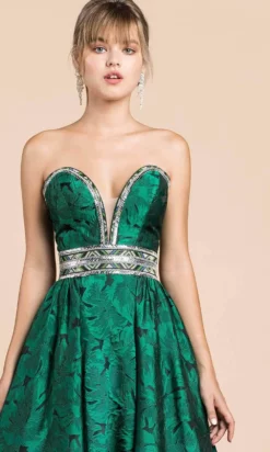 Andrea And Leo A0517 - Strapless Printed Overskirt Evening Gown -Hot Sale WEDDING Store andrea and leo a0517 strapless printed overskirt evening gown prom dresses 30402045575251