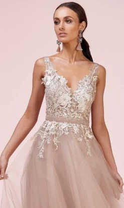 Andrea And Leo - A0567 Floral Lace A-Line Dress -Hot Sale WEDDING Store andrea and leo a0567 floral lace a line dress bridesmaid dresses 28782847197267