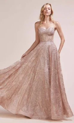 Andrea And Leo - A0656 Rhinestone Sweetheart A-Line Gown -Hot Sale WEDDING Store andrea and leo a0656 rhinestone sweetheart a line gown bridesmaid dresses 15869352116307