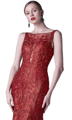 Andrea And Leo A0711 - High-Neckline Embroidered Evening Gown -Hot Sale WEDDING Store andrea and leo a0711 high neckline embroidered evening gown evening dresses 30404191060051