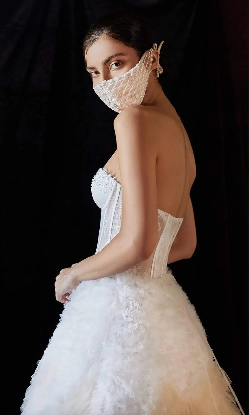 Andrea And Leo - A0767W Strapless Ruffled Ballgown 4 Andrea And Leo - A0767W Strapless Ruffled Ballgown - Image 4