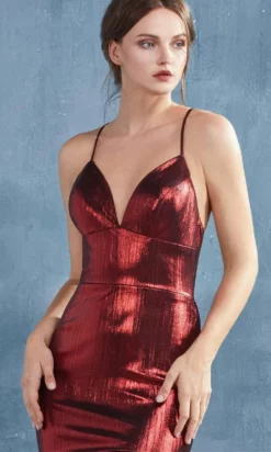 Andrea And Leo - A0937 Sleeveless Open Back Metallic Lame Fitted Gown 8 Andrea And Leo - A0937 Sleeveless Open Back Metallic Lame Fitted Gown -Hot Sale WEDDING Store andrea and leo a0937 sleeveless open back metallic lame fitted gown bridesmaid dresses 2 burgundy 15869664362579