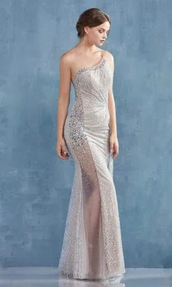 Andrea And Leo - A0975 Sparkly Sheer Side Long Dress -Hot Sale WEDDING Store andrea and leo a0975 sparkly sheer side long dress evening dresses 15832288165971