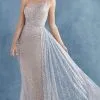 Andrea And Leo - A0975 Sparkly Sheer Side Long Dress