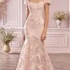 Andrea And Leo A1025 - Floral Lace Sweetheart Prom Gown