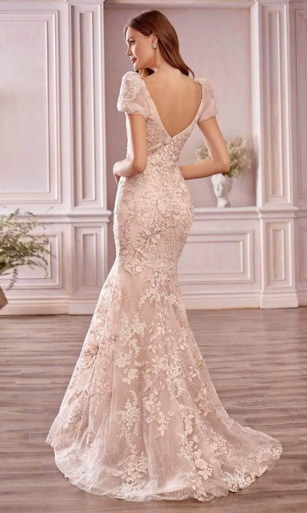 Andrea And Leo A1025 - Floral Lace Sweetheart Prom Gown 2 Andrea And Leo A1025 - Floral Lace Sweetheart Prom Gown - Image 2