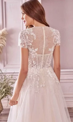 Andrea And Leo A1026S - Short Sleeved Laced Bridal Gown -Hot Sale WEDDING Store andrea and leo a1026s short sleeved laced bridal gown bridal dresses 30404239949907