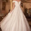 Andrea And Leo - A1027W Off Shoulder Embroidered Bridal Gown
