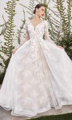 Andrea And Leo - A1067W Floral Applique Lace Bridal Gown -Hot Sale WEDDING Store andrea and leo a1067w floral applique lace bridal gown bridal dresses 29480372764755