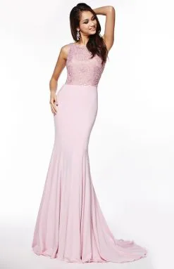 Angela & Alison - 51086 Sleeveless Medallion Ornate Sheath Gown -Hot Sale WEDDING Store angela alison 51086 sleeveless medallion ornate sheath gown special occasion dress 0 pink 5486078197817