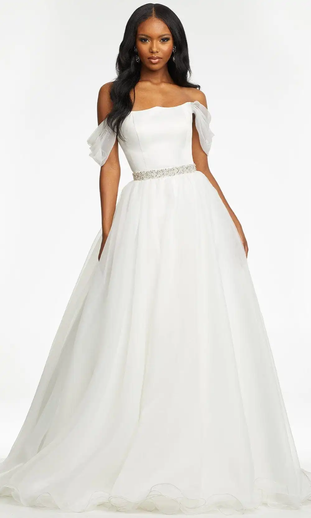 Ashley Lauren - 11129 Off Shoulder Organza Ballgown 1 Ashley Lauren - 11129 Off Shoulder Organza Ballgown