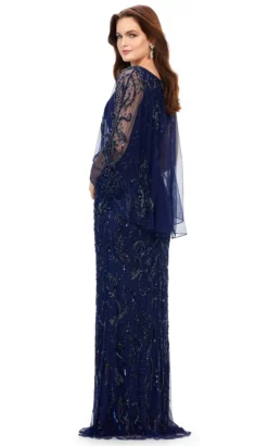 Ashley Lauren 11214 - Sleeveless With Overlay Evening Dress -Hot Sale WEDDING Store ashley lauren 11214 sleeveless with overlay evening dress special occasion dress 31692316639315