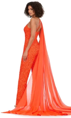 Ashley Lauren 11384 - One Sleeve Beaded Jumpsuit 18 Ashley Lauren 11384 - One Sleeve Beaded Jumpsuit -Hot Sale WEDDING Store ashley lauren 11384 one sleeve beaded jumpsuit formal pantsuits 32362636312659