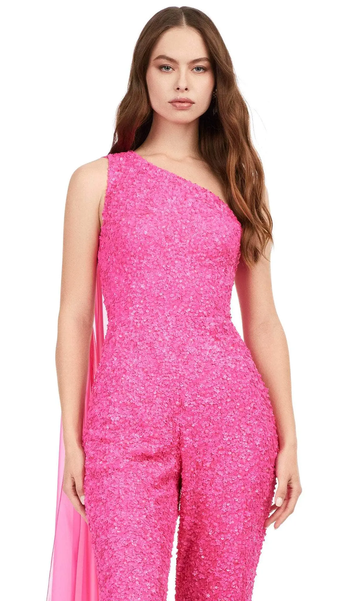 Ashley Lauren 11384 - One Sleeve Beaded Jumpsuit 7 Ashley Lauren 11384 - One Sleeve Beaded Jumpsuit - Image 7