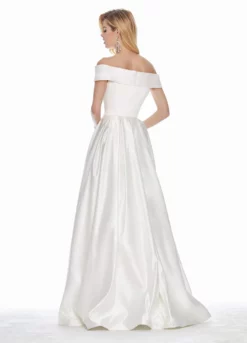 Ashley Lauren - 1343 Surplice Off Shoulder Satin Ballgown -Hot Sale WEDDING Store ashley lauren 1343 surplice off shoulder satin ballgown special occasion dress 6917461475411