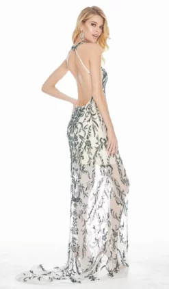 Ashley Lauren - 1441 Beaded Halter Open Back Dress 7 Ashley Lauren - 1441 Beaded Halter Open Back Dress -Hot Sale WEDDING Store ashley lauren 1441 beaded halter open back dress special occasion dress 7515609661523