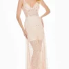 Ashley Lauren - 1459 Sparkly Beads And Sequins Sheer Evening Dress
