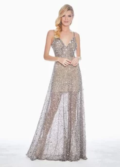 Ashley Lauren - 1459 Sparkly Beads And Sequins Sheer Evening Dress 26 Ashley Lauren - 1459 Sparkly Beads And Sequins Sheer Evening Dress -Hot Sale WEDDING Store ashley lauren 1459 sparkly beads and sequins sheer evening dress special occasion dress 0 silver lead 27993367281747