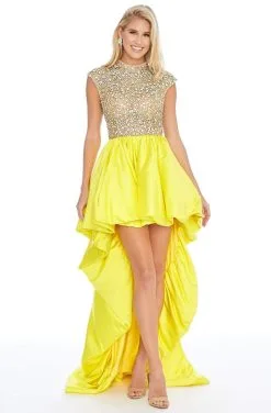 Ashley Lauren - 1787 Crystal Beaded High Neck A-line Dress -Hot Sale WEDDING Store ashley lauren 1787 crystal beaded high neck a line dress homecoming dresses 28300231540819