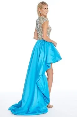 Ashley Lauren - 1787 Crystal Beaded High Neck A-line Dress -Hot Sale WEDDING Store ashley lauren 1787 crystal beaded high neck a line dress homecoming dresses 28300237504595