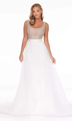 Ashley Lauren - 1990 Embellished Scoop Dress With Overskirt 6 Ashley Lauren - 1990 Embellished Scoop Dress With Overskirt -Hot Sale WEDDING Store ashley lauren 1990 embellished scoop dress with overskirt evening dresses 15598090518611