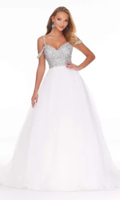 Ashley Lauren - 1991 Embellished Off Shoulder Ballgown