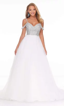 Ashley Lauren - 1991 Embellished Off Shoulder Ballgown -Hot Sale WEDDING Store ashley lauren 1991 embellished off shoulder ballgown evening dresses 15598018822227