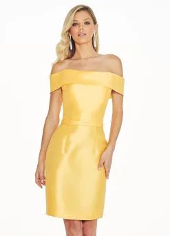 Ashley Lauren - 4066 Off Shoulder Mikado Cocktail Dress -Hot Sale WEDDING Store ashley lauren 4066 off shoulder mikado cocktail dress special occasion dress 5660200828985