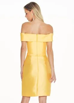 Ashley Lauren - 4066 Off Shoulder Mikado Cocktail Dress -Hot Sale WEDDING Store ashley lauren 4066 off shoulder mikado cocktail dress special occasion dress 5660200861753